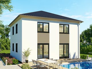 Massivhaus Stadtvilla SV125 Basis von Baudirekt, Stadtvilla Außenansicht 1