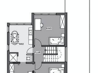 Fertighaus Bauen auf engstem Raum von Meisterstück-HAUS, Cubushaus Grundriss 1