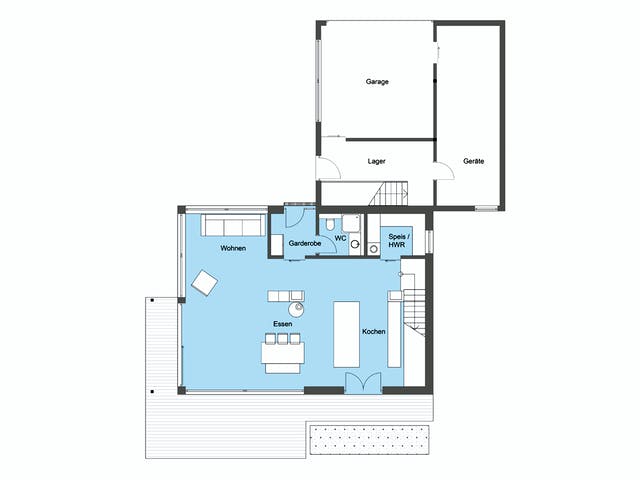 Fertighaus Kaiser - Kundenhaus von Bau-Fritz Schlüsselfertig ab 765000€, Satteldach-Klassiker Grundriss 1