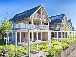 Fertighaus Mehrfamilienhaus Falchengraben von Bau-Fritz - Mehrfamilienhäuser Schlüsselfertig ab 3015000€, Außenansicht 1