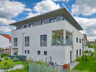Fertighaus Mehrfamilienhaus Fink von Bau-Fritz - Mehrfamilienhäuser Schlüsselfertig ab 2700000€, Cubushaus Außenansicht 1