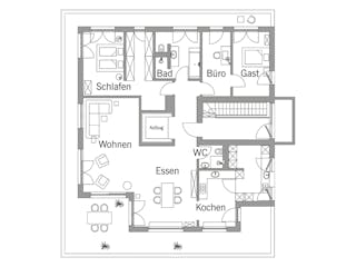 Fertighaus Mehrfamilienhaus Fink von Bau-Fritz - Mehrfamilienhäuser Schlüsselfertig ab 2700000€, Cubushaus Grundriss 3