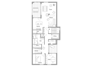 Fertighaus Mehrfamilienhaus Schindele von Bau-Fritz - Mehrfamilienhäuser Schlüsselfertig ab 2710000€, Grundriss 3