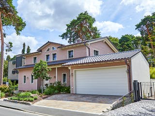 Fertighaus van Dyck - Kundenhaus von Bau-Fritz Schlüsselfertig ab 775000€, Satteldach-Klassiker Außenansicht 1
