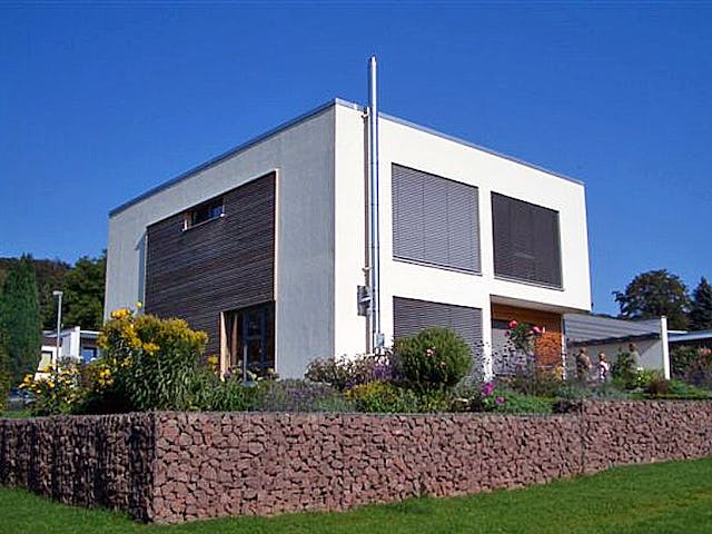 Fertighaus Bauhaus-Stil von Meisterstück-HAUS, Cubushaus Außenansicht 2