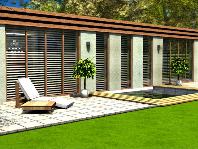 Massivhaus Big.L von Wagener Systemhausbau Schlüsselfertig ab 246000€, Bungalow Außenansicht 1