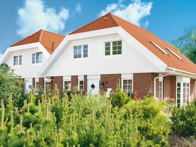 Fertighaus Billund von Danhaus Deutschland Schlüsselfertig ab 366810€, Satteldach-Klassiker Außenansicht 1