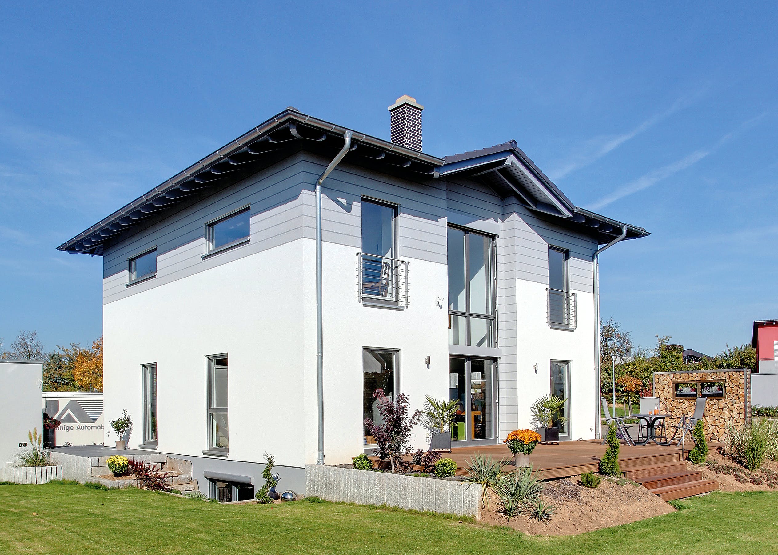 Fertighaus BRAVUR 400 W von FingerHaus Schlüsselfertig ab 413411€, Stadtvilla Außenansicht 2