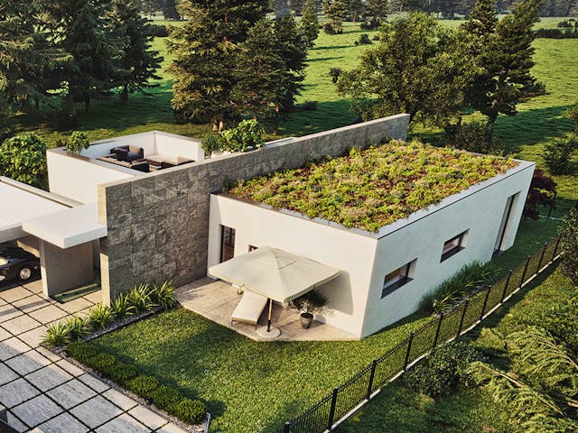 Fertighaus Haus Konstanz von Bodenseehaus, Bungalow Außenansicht 1