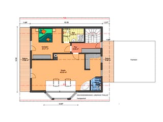 Fertighaus Haus Wallis von Bodenseehaus, Satteldach-Klassiker Grundriss 3