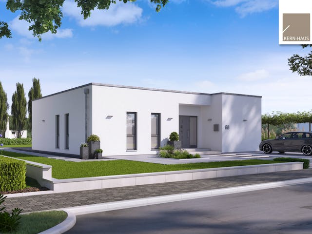 Massivhaus Bungalow Select von Kern-Haus Schlüsselfertig ab 473900€, Bungalow Außenansicht 1