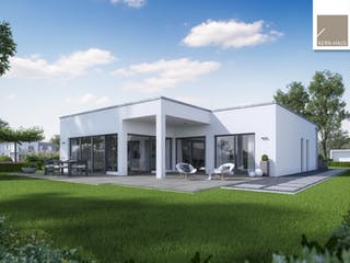 Massivhaus Bungalow Select von Kern-Haus Schlüsselfertig ab 464900€, Bungalow Außenansicht 2