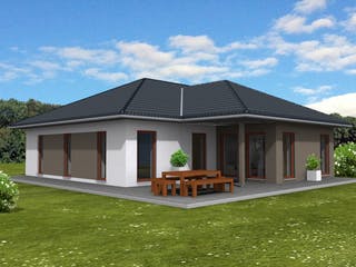 Fertighaus Bungalow 139 von Suckfüll Energiesparhaus Schlüsselfertig ab 434756€, Bungalow Außenansicht 1