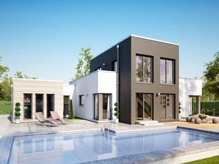 Fertighaus AMBIENCE 100 V5 von Bien-Zenker Schlüsselfertig ab 353179€, Bungalow Außenansicht 1