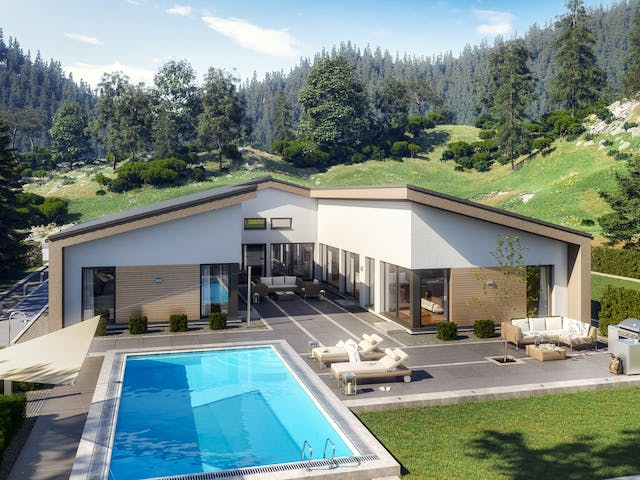 Bungalow in U-Form mit 5 Zimmern AMBIENCE 209 SD von Bien-Zenker