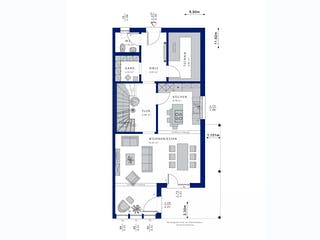 Fertighaus CELEBRATION 135 V3 L von Bien-Zenker Schlüsselfertig ab 388576€, Pultdachhaus Grundriss 1