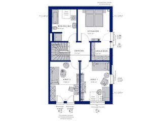 Fertighaus CELEBRATION 139 V2 L von Bien-Zenker Schlüsselfertig ab 370716€, Satteldach-Klassiker Grundriss 2