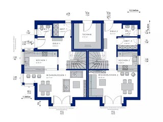 Fertighaus CELEBRATION 192 V2 von Bien-Zenker Schlüsselfertig ab 542339€, Satteldach-Klassiker Grundriss 1