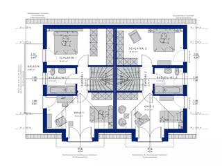Fertighaus CELEBRATION 192 V2 von Bien-Zenker Schlüsselfertig ab 542339€, Satteldach-Klassiker Grundriss 2