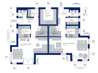 Fertighaus CELEBRATION 192 V3 von Bien-Zenker Schlüsselfertig ab 541416€, Satteldach-Klassiker Grundriss 1