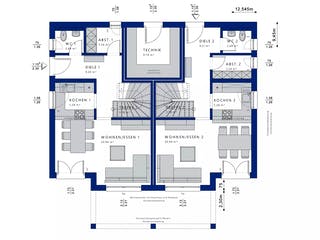 Fertighaus CELEBRATION 192 V4 von Bien-Zenker Schlüsselfertig ab 541416€, Satteldach-Klassiker Grundriss 1