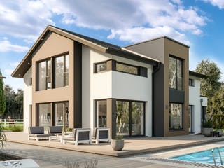 Fertighaus CONCEPT-M 163 Dresden von Bien-Zenker Schlüsselfertig ab 565477€, Satteldach-Klassiker Außenansicht 1