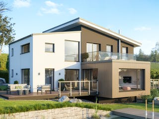 Fertighaus CONCEPT-M 170 Villingen-Schwenningen von Bien-Zenker Schlüsselfertig ab 602643€, Pultdachhaus Außenansicht 2