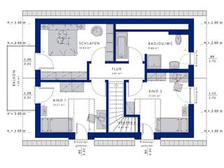 Fertighaus EDITION 120 V2 von Bien-Zenker Schlüsselfertig ab 328295€, Satteldach-Klassiker Grundriss 2