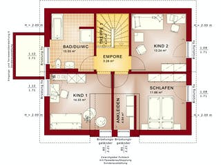 Fertighaus EDITION 125 V3 von Bien-Zenker Schlüsselfertig ab 332796€, Satteldach-Klassiker Grundriss 2