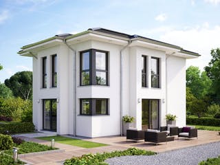 Fertighaus EVOLUTION 122 V6 von Bien-Zenker Schlüsselfertig ab 381970€, Stadtvilla Außenansicht 1