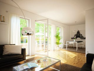 Fertighaus EVOLUTION 124 V3 von Bien-Zenker Schlüsselfertig ab 349093€, Satteldach-Klassiker Innenansicht 1