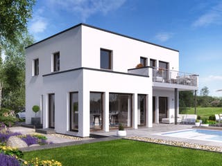 Fertighaus EVOLUTION 139 V5 von Bien-Zenker Schlüsselfertig ab 419200€, Cubushaus Außenansicht 1