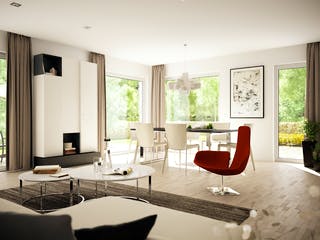 Fertighaus EVOLUTION 152 V4 von Bien-Zenker Schlüsselfertig ab 393800€, Satteldach-Klassiker Innenansicht 1