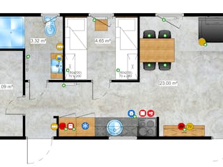 Fertighaus Texel von Easy Homes - Tiny- & Modulhäuser Schlüsselfertig ab 129900€, Bungalow Grundriss 1