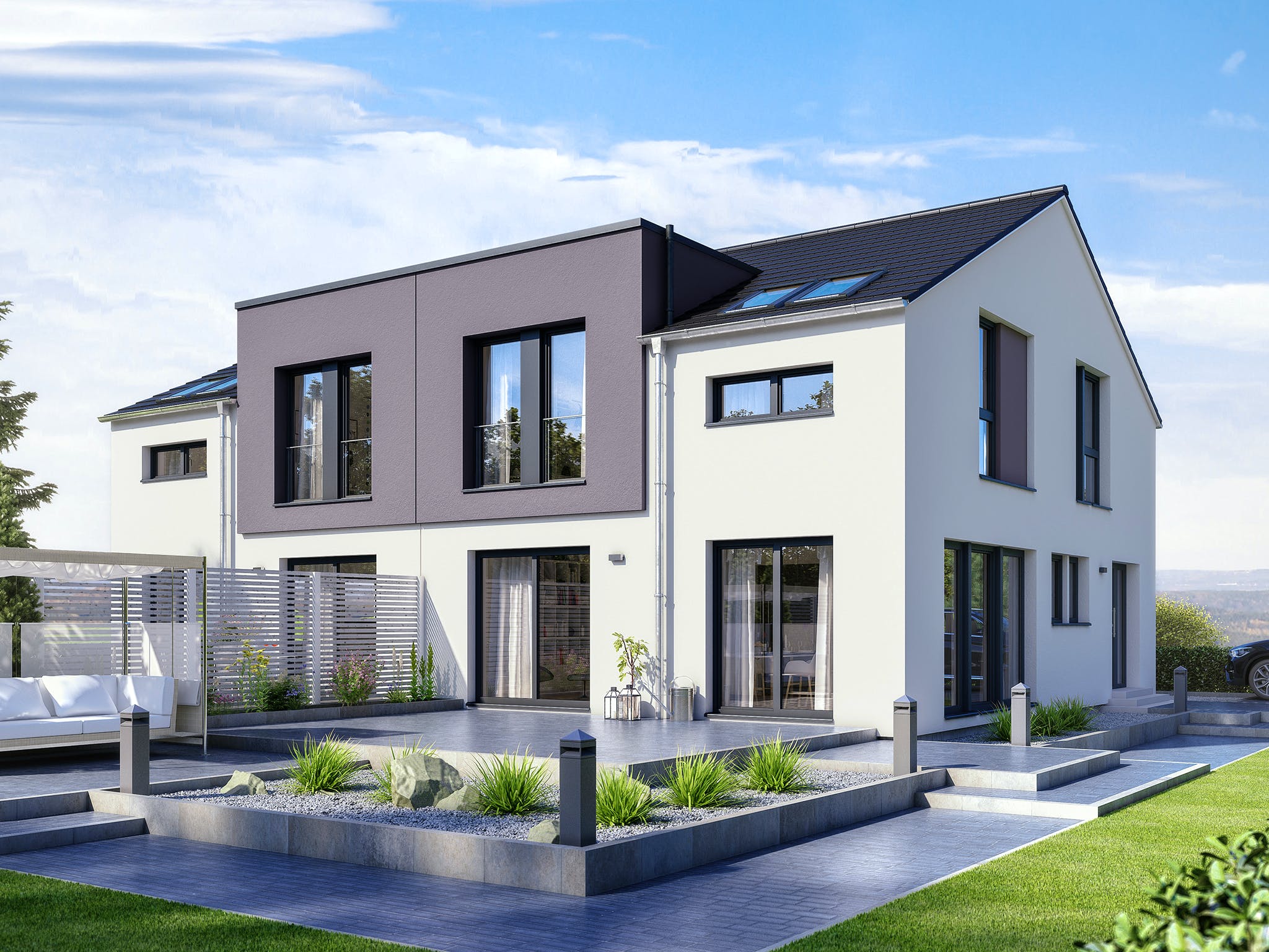 Fertighaus CELEBRATION 139 V2 L von Bien-Zenker Schlüsselfertig ab 370716€, Satteldach-Klassiker Außenansicht 1