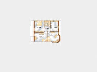 Massivhaus Clever von Wagener Systemhausbau Schlüsselfertig ab 282000€, Satteldach-Klassiker Grundriss 1