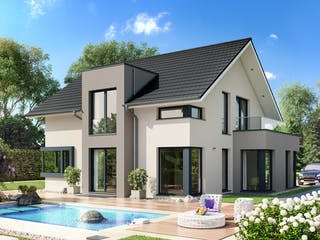 Fertighaus CONCEPT-M 159 Bad Vilbel von Bien-Zenker Schlüsselfertig ab 619762€, Satteldach-Klassiker Außenansicht 1