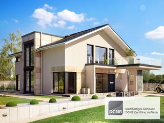 Fertighaus CONCEPT-M 163 München von Bien-Zenker Schlüsselfertig ab 609096€, Satteldach-Klassiker Außenansicht 1