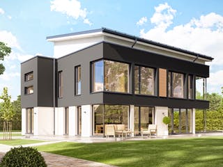 Fertighaus CONCEPT-M 165 Wuppertal von Bien-Zenker Schlüsselfertig ab 877797€, Pultdachhaus Außenansicht 1