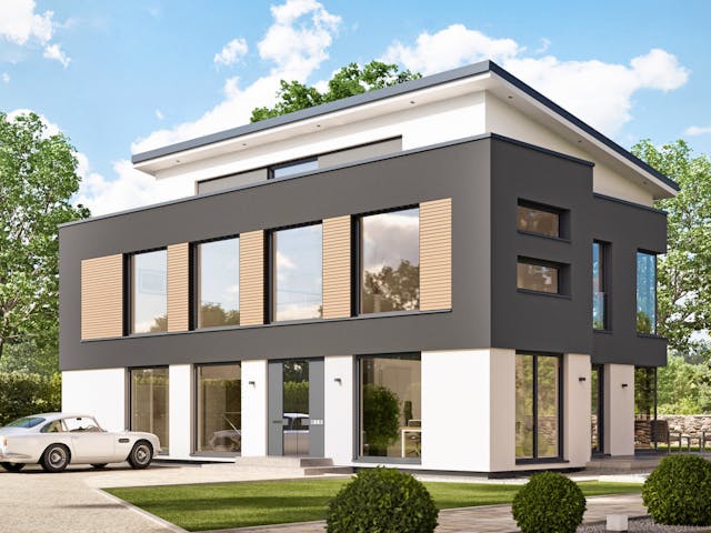 Modernes Fertighaus CONCEPT-M 165 Wuppertal von Bien-Zenker