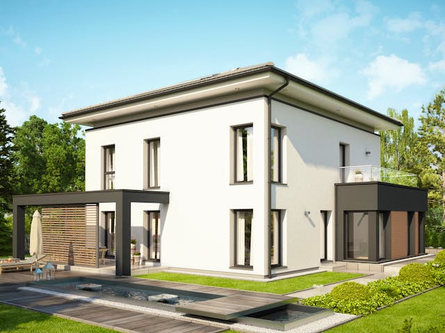 Fertighaus CONCEPT-M 193 Potsdam von Bien-Zenker Schlüsselfertig ab 690695€, Stadtvilla Außenansicht 1