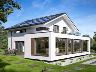 Fertighaus CONCEPT-M 210 Günzburg von Bien-Zenker Schlüsselfertig ab 834028€, Satteldach-Klassiker Außenansicht 1