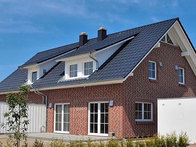 Fertighaus Kerstin 1 (KfW-Effizienzhaus 40 EE) von Dammann-Haus Schlüsselfertig ab 292900€, Außenansicht 1