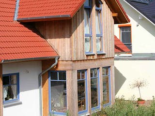 Fertighaus Patricia (KfW-Effizienzhaus 40 EE) von Dammann-Haus Schlüsselfertig ab 329000€, Außenansicht 3