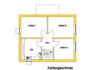Fertighaus Patricia (KfW-Effizienzhaus 40 EE) von Dammann-Haus Schlüsselfertig ab 329000€, Satteldach-Klassiker Grundriss 3