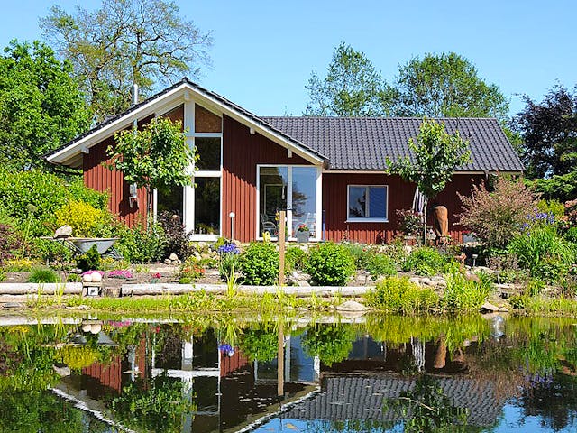 Fertighaus Rosi 3 (KfW-Effizienzhaus 40 EE) von Dammann-Haus Schlüsselfertig ab 328300€, Bungalow Außenansicht 1