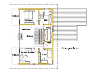 Fertighaus Sabine (KfW-Effizienzhaus 40 EE) von Dammann-Haus Schlüsselfertig ab 444200€, Pultdachhaus Grundriss 2