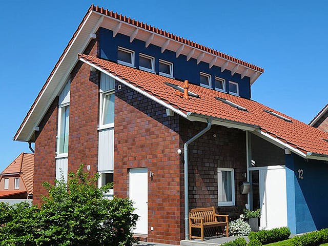 Fertighaus Yvonne (KfW-Effizienzhaus 40 EE) von Dammann-Haus Schlüsselfertig ab 368400€, Pultdachhaus Außenansicht 1