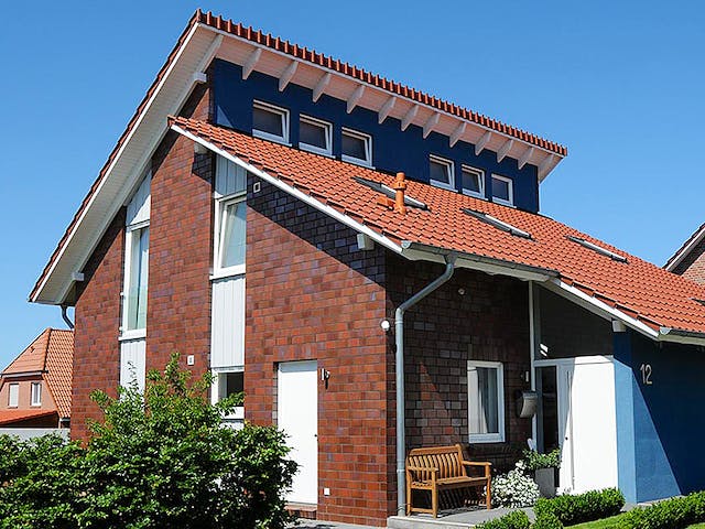 Fertighaus Yvonne (KfW-Effizienzhaus 40 EE) von Dammann-Haus Schlüsselfertig ab 368400€, Pultdachhaus Außenansicht 1