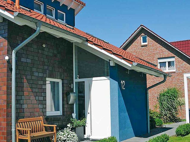 Fertighaus Yvonne (KfW-Effizienzhaus 40 EE) von Dammann-Haus Schlüsselfertig ab 368400€, Pultdachhaus Außenansicht 5